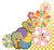 雅花紋（5倍拡大可能な透過PNG）