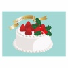 苺のクリスマスケーキ　イラスト素材