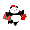クリスマスショッピングサンタパンダ