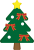 クリスマスツリー02　リボン