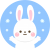 うさぎと雪