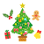 はなやかクリスマスツリー　透過png