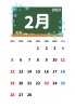 2023年2月の黒板カレンダー