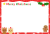 かわいいクマとネコクリスマスフレーム　透過png