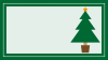 フレーム：クリスマスツリー：緑