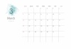 2023年3月━予定が書き込めるおしゃれなカレンダー