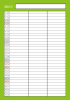 3月：2023年月間カレンダー：家族で使えるシンプル一行予定表：カラフル：縦