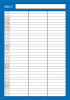 5月：2023年月間カレンダー：家族で使えるシンプル一行予定表：カラフル：縦