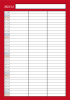 12月：2023年月間カレンダー：家族で使えるシンプル一行予定表：カラフル：縦