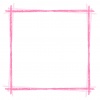 手描き風の線の囲み枠・ピンク