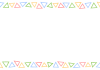 上下枠・不規則な三角形（カラフル）