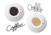 カップ・ソーサ―　コーヒーとカフェオレ