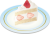 いちごのショートケーキ（透過PNG）