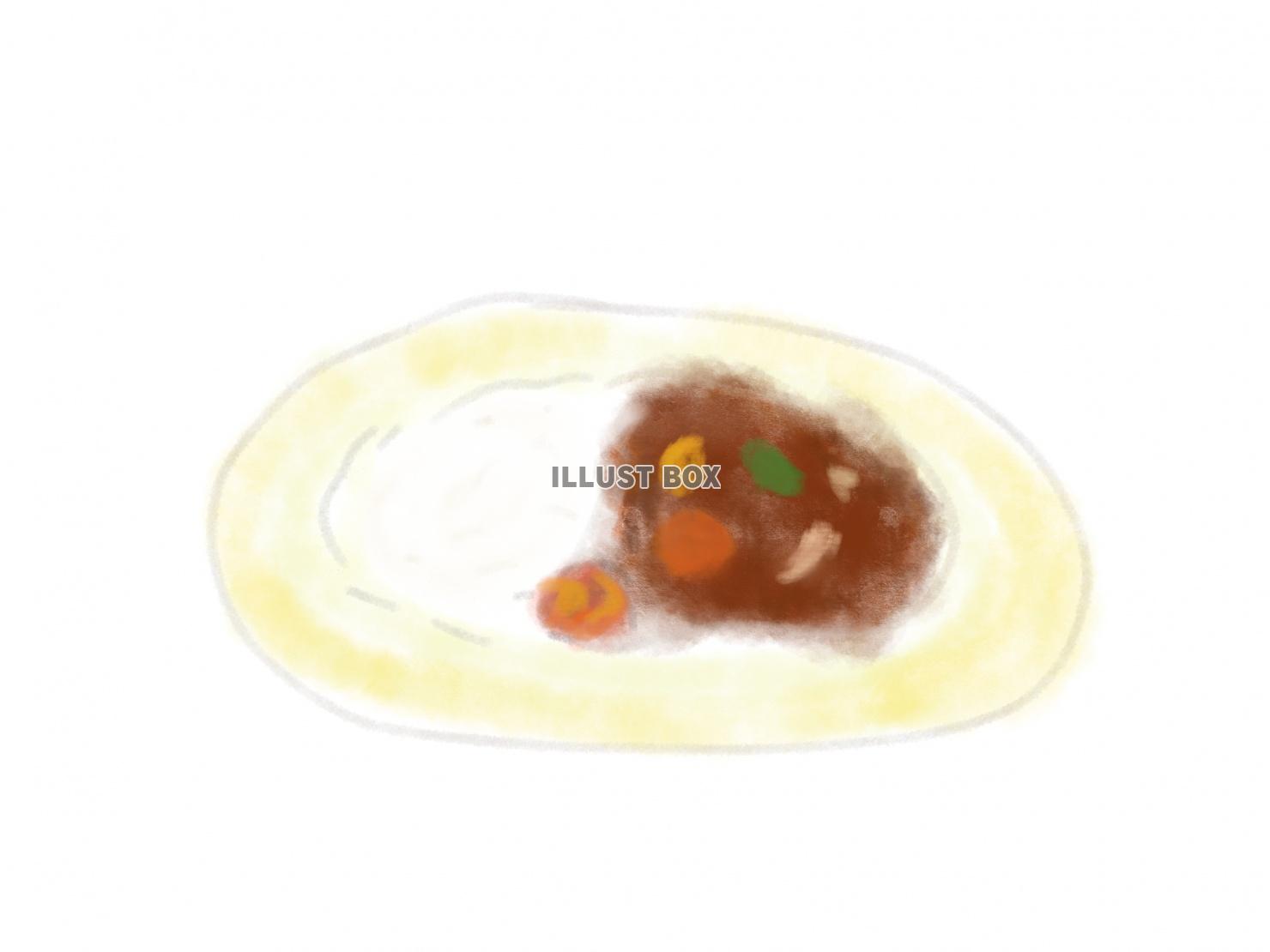 カレーライスのイラスト