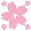 JPEG：５枚の桜の花びらの壁紙素材