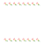 ハートの花のフレーム07　ライン