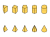 数学用の立体図形の見取り図セット・ベクター