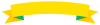 黄色のリボンタイトルフレーム・弧