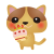 茶猫ハピバケーキ