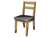 椅子のシンプルな3DCG・セルルック【透過PNG】
