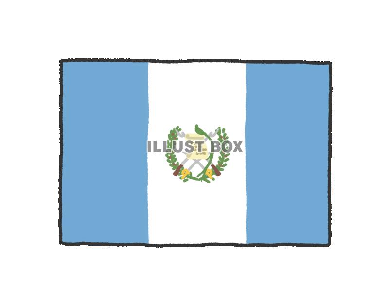 手描き国旗シリーズ　グアテマラ