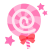 ポップなペロペロキャンディー　透過png