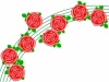 薔薇の花模様壁紙画像シンプル背景素材イラスト