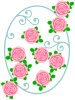 薔薇の花模様壁紙画像シンプル背景素材イラスト透過png