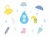 シンプルな雨具のイラスト