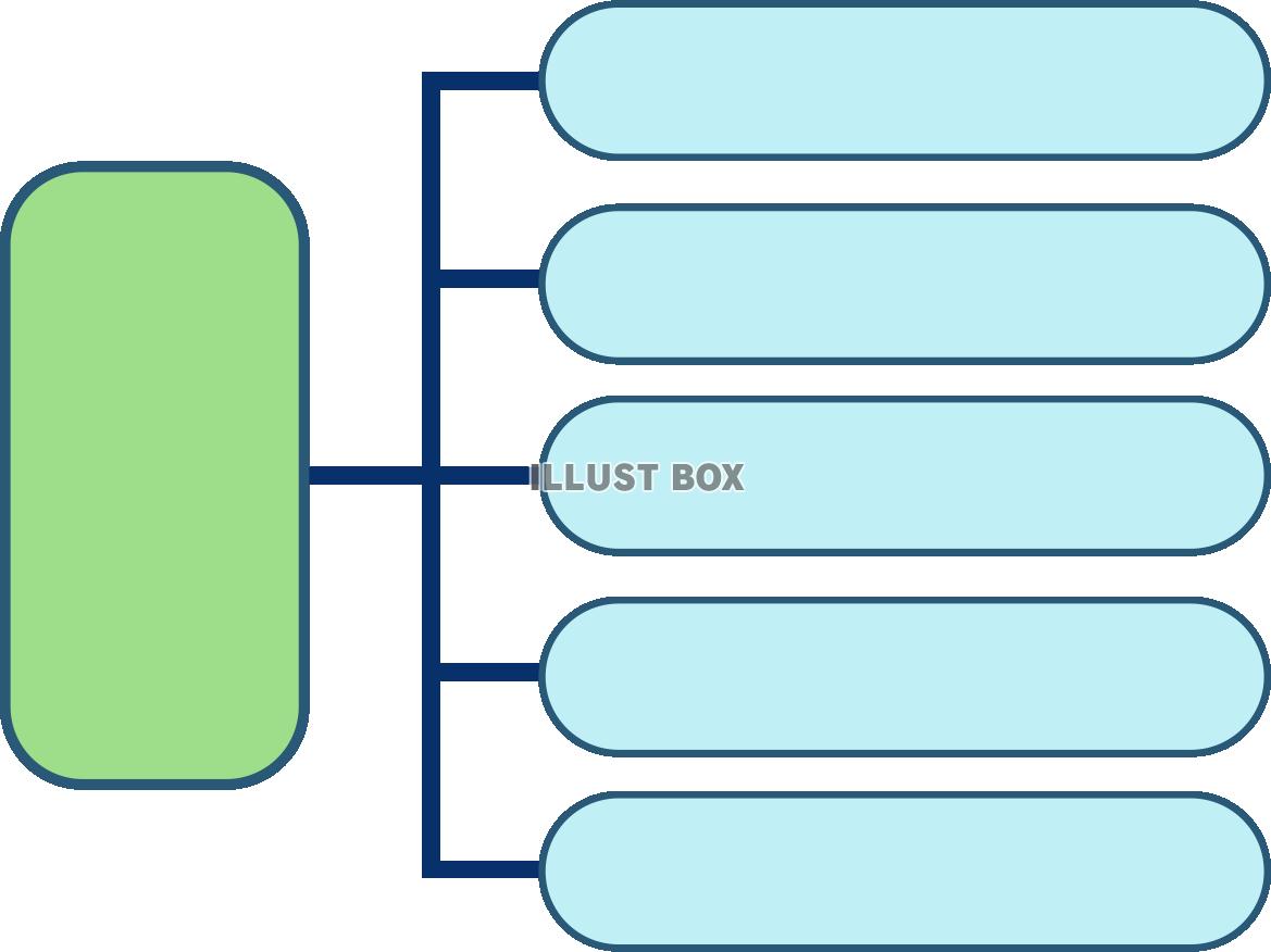 組織図風連結フレーム素材【PNG】04