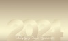 年賀状素材　2024年のシャンパンゴールドの背景イラス