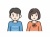 男の子と女の子のイラスト