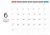 2024年メモスペース付きカレンダー6月