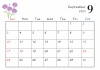 2023年9月カレンダー（コスモス）