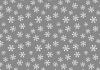 グレー背景に白い雪の結晶パターン柄