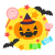 満月とハロウィンパンプキン　透過png