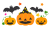 ハロウィンパンプキン素材　透過png