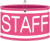 シンプルな腕章　STAFF