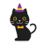 ハロウィン黒猫　透過png