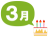 3月生まれ　お祝い　ケーキ　