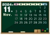 2024年の黒板カレンダー-11月
