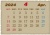 2024年の古紙風カレンダー-4月