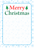 雪の結晶のクリスマスカード