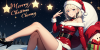 クリスマスカード　CHRISTMAS CARD　女性サンタクロース