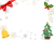 雪の結晶クリスマスフレーム　透過PNG