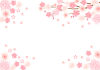 枝付き桜の和風フレーム