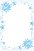 雪のフレームカード