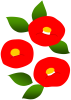 ツバキ（冬～春のお花）　赤２