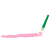 筆とライン05　ピンク