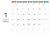 2025年シンプルなメモスペース付カレンダー　1月